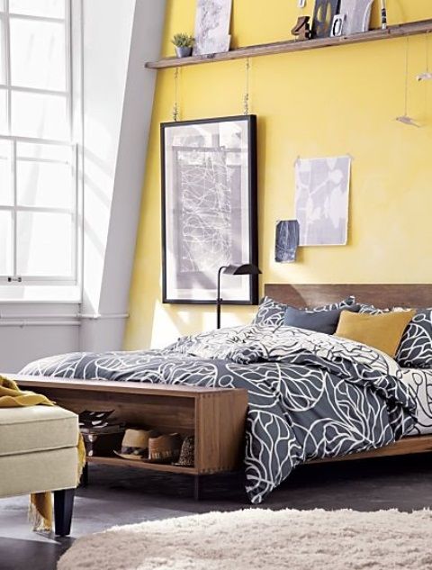 Sunny Yellow Accents In Bedrooms – 49 Stylish Ideas | DigsDigs .