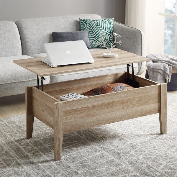 Shop Merax Lift Top Coffee Table with Hidden Storage - On Sale .