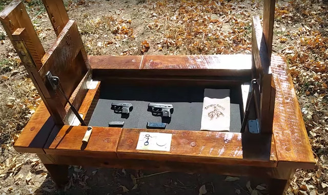 Coffee Table With Hidden Storage Used To Conceal Handguns - Geekolog