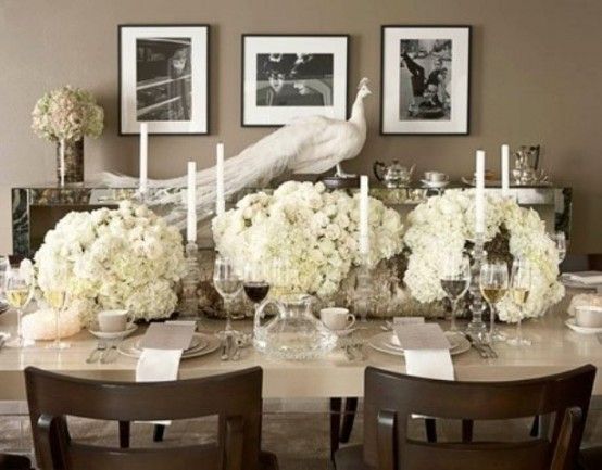 35 Tender White Thanksgiving Décor Ideas | Dinner table setting .