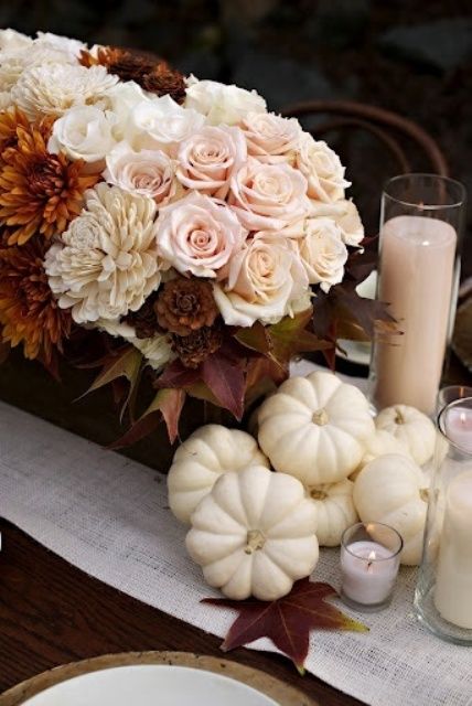 35 Tender White Thanksgiving Ideas (With images) | Pumpkin fall .