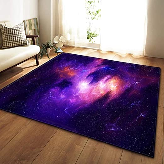 Amazon.com: MATGHN Starry Sky Area Rugs, Home 3D Cosmic Galaxy Non .