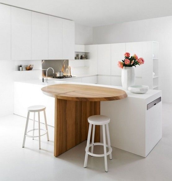 Thoughtful Minimalist White Kitchen For Small Spaces | Keuken .