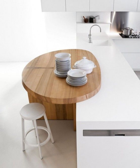 Thoughtful Minimalist White Kitchen For Small Spaces | DigsDigs .