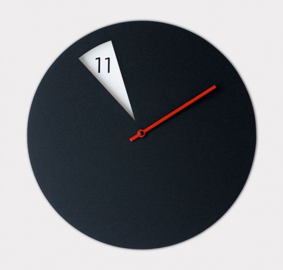 Time As Art: 26 Really Unique Modern Clocks | Minimalist clocks .