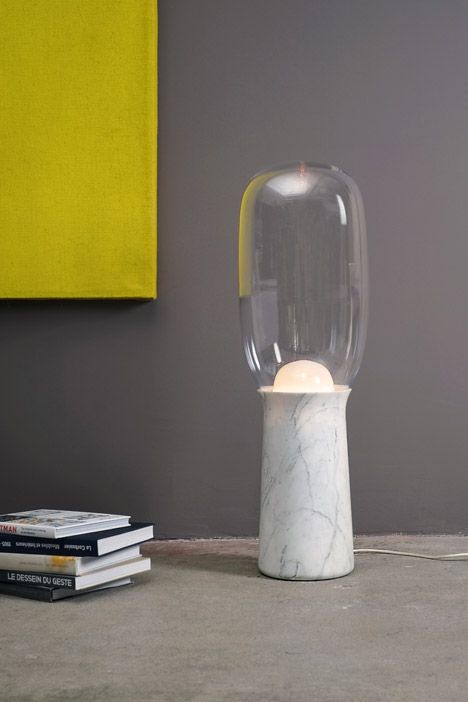Torch lamp by Dan Yeffet | Torch light, Marble lamp, Lamp lig