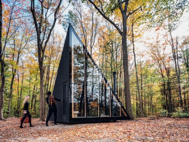 Tiny Woodland Cabin With A Crystal Shape - DigsDi