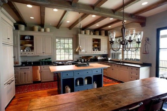 15 Easy Tips For Creating A Farmhouse Kitchen | Lake house kitchen .