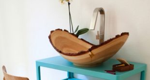 Trendy Larch Wood Ninna Washbasin - DigsDi