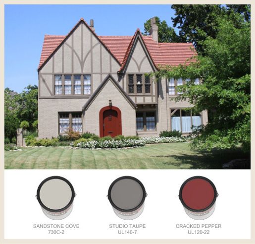 Red Roof Exterior Wall Colour Combinations - Home… | Exterior .