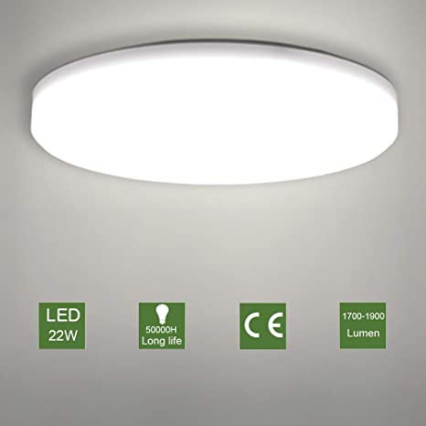 LED Ceiling Light, OOWOLF Modern 22W Led Ceiling Lamp Fixture .