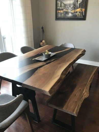 Impressive Home Furniture Ideas With Resin Wood Table 02 | Unique .