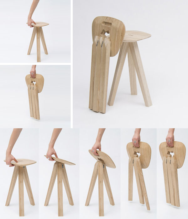 Unique and Simple Folding Wood Chair - Furniture Home Id