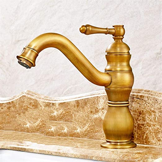 Amazon.com: Kitchen Faucet Black Antique Basin Water Tap Full .