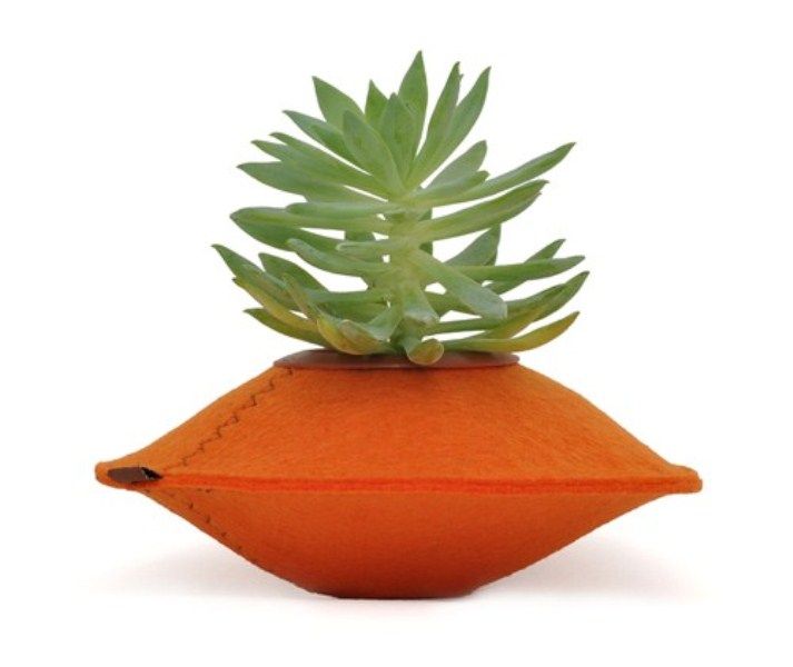 Unusual Colorful Planters Of 100% Recycled Felt | DigsDigs .