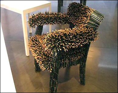 Creative Chairs from Odd Materials | Weird furniture, Funky chairs .