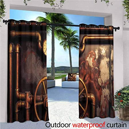 Amazon.com : Jktown Industrial Outdoor Grommet Top Curtain Panel .
