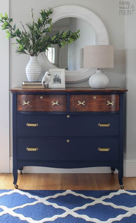 Vintage Dresser Before and After Makeover | Painted furniture .