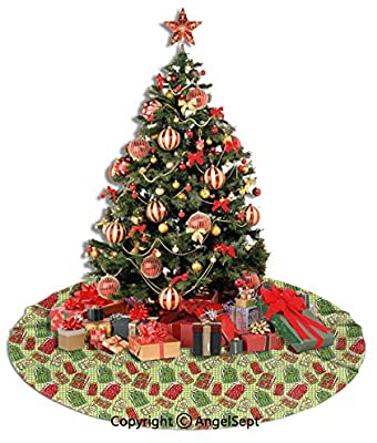 Amazon.com: Christmas Tree Skirt,Kitchen Decor,Vintage Style .