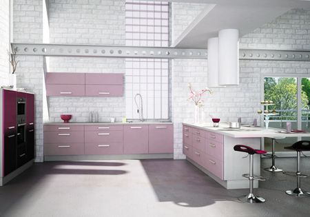 Violet Kitchen Inspiration | Contemporary kitchen design, Interior .