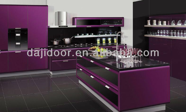 Kitchen violet and black | Purple kitchen, Kitchen inspiration .