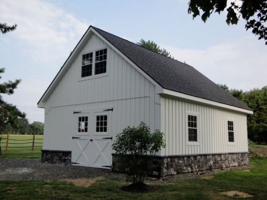 white barn grey barn black | Pole barn garage, Barn garage, Barn pla