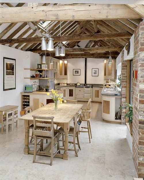 33 Wonderful Kitchens Interiors Designed In Barns | Barn .