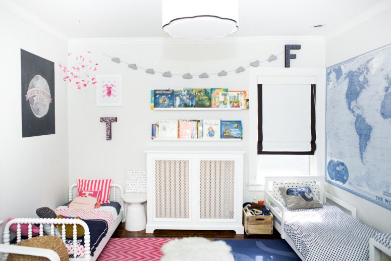 45 Wonderful Shared Kids Room Ideas - DigsDi