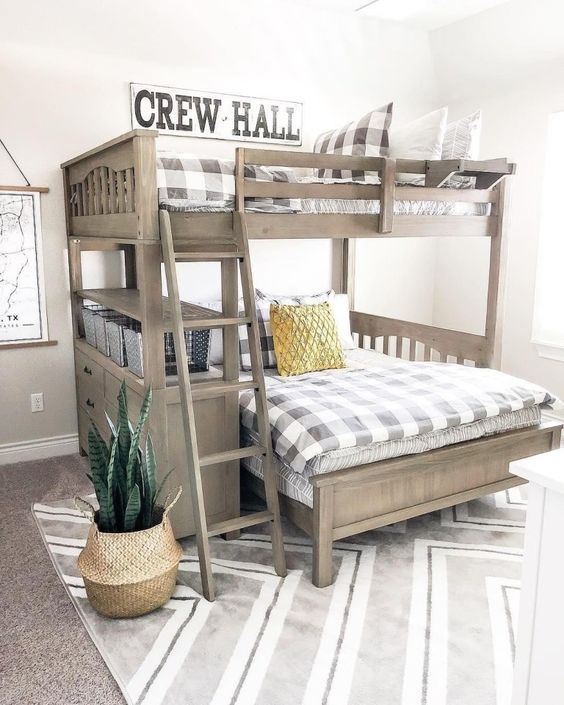 52 Wonderful Shared Kids Room Ideas For Boys and Girls | Bunk bed .