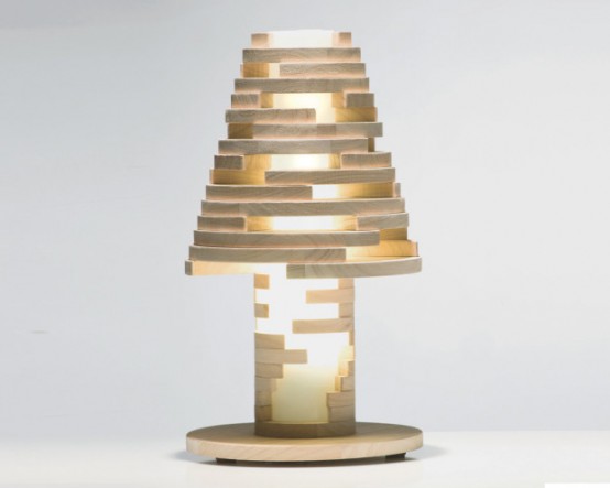 Wooden Construction Set And Lamp In One - DigsDi