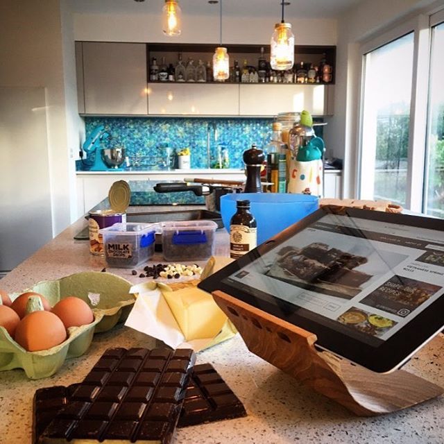 Yohann the recipe stand. #kitchenaid #ipad #ipadstand #myyohann .