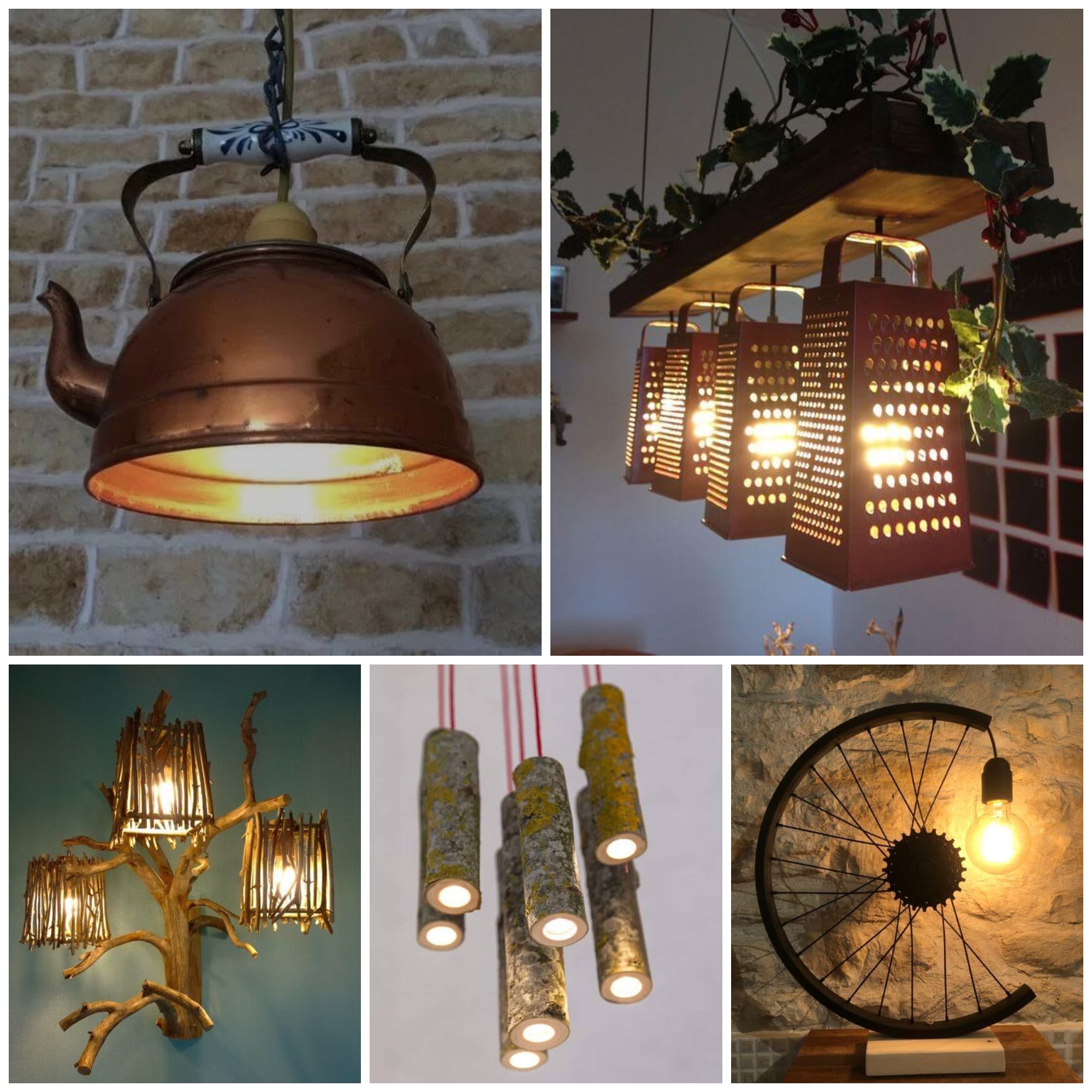 DIY Lamps & Chandeliers You Can Create From Everyday Objects