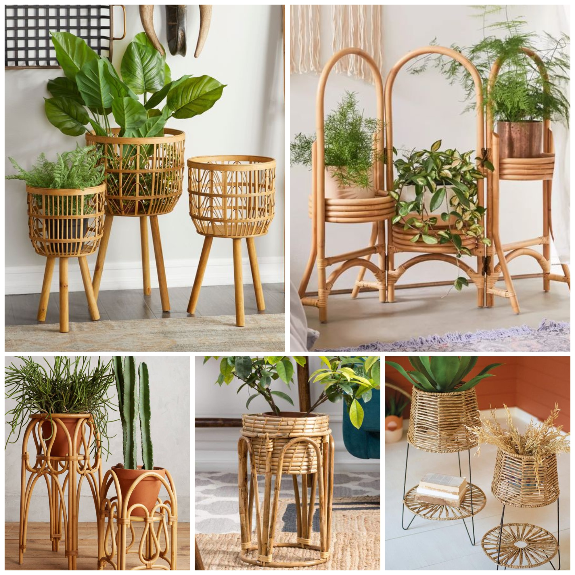 Modern And Stylish Rattan Planter Ideas