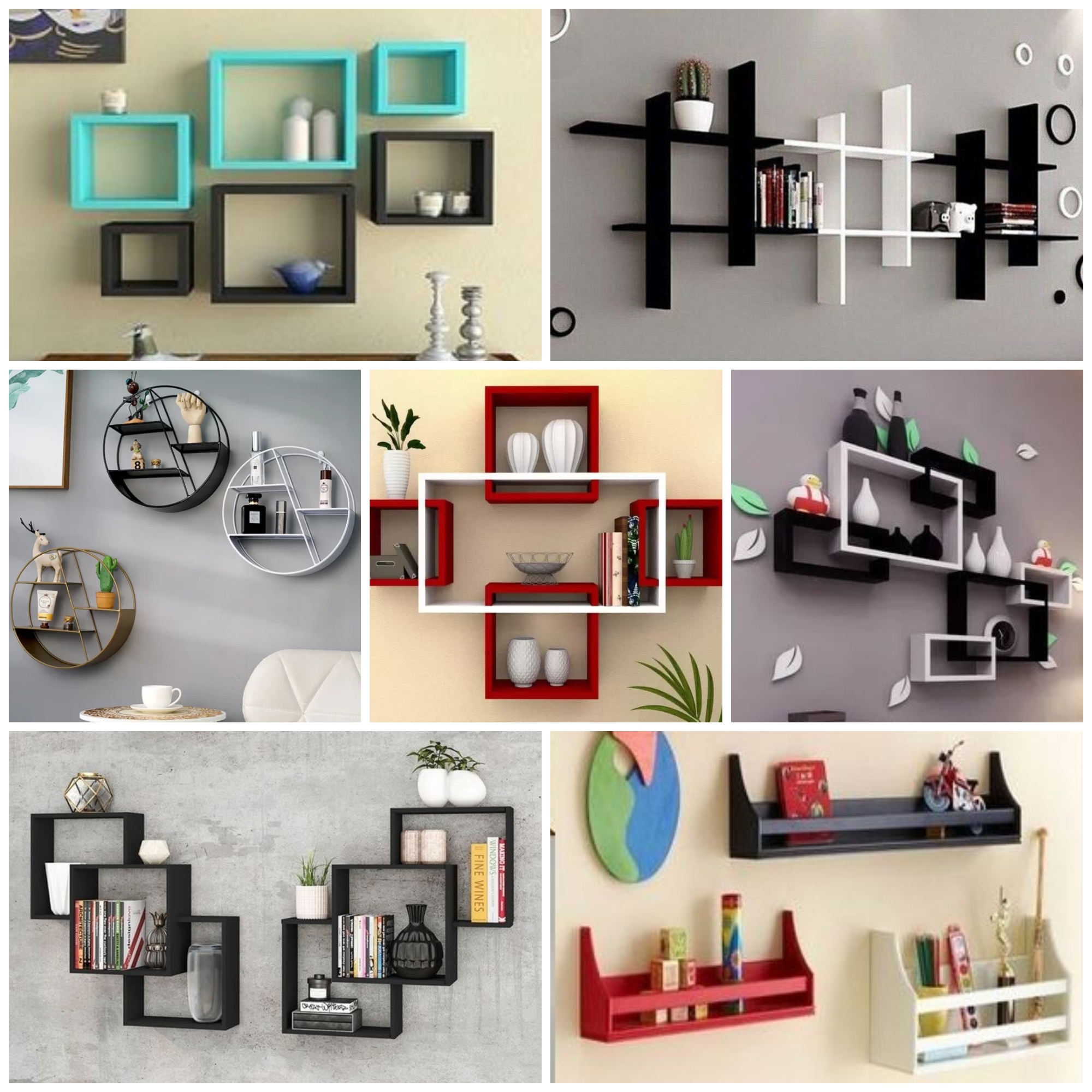 Wall Mounted Wood Shelves