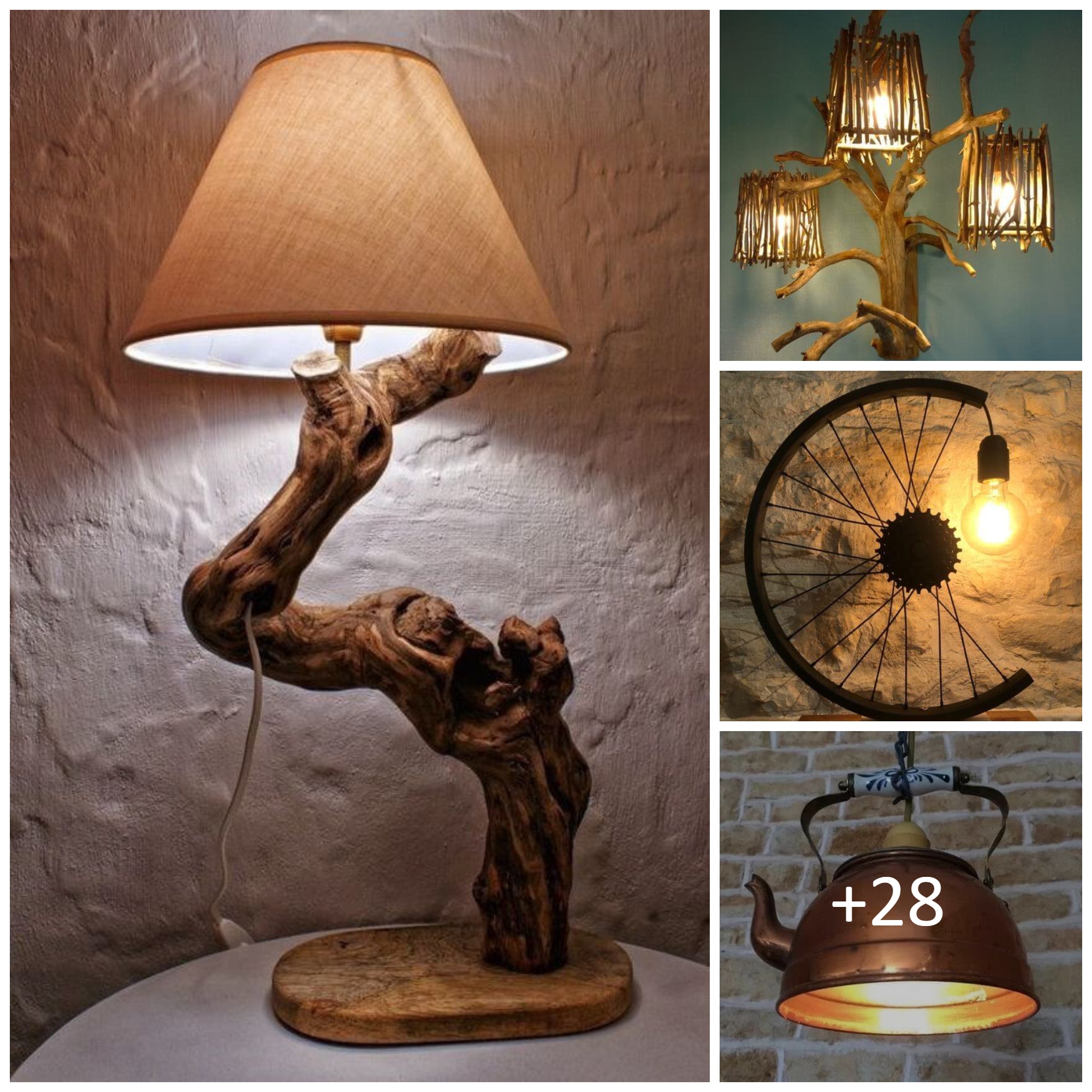 Lamps & Chandeliers You Can Create From Everyday Objects