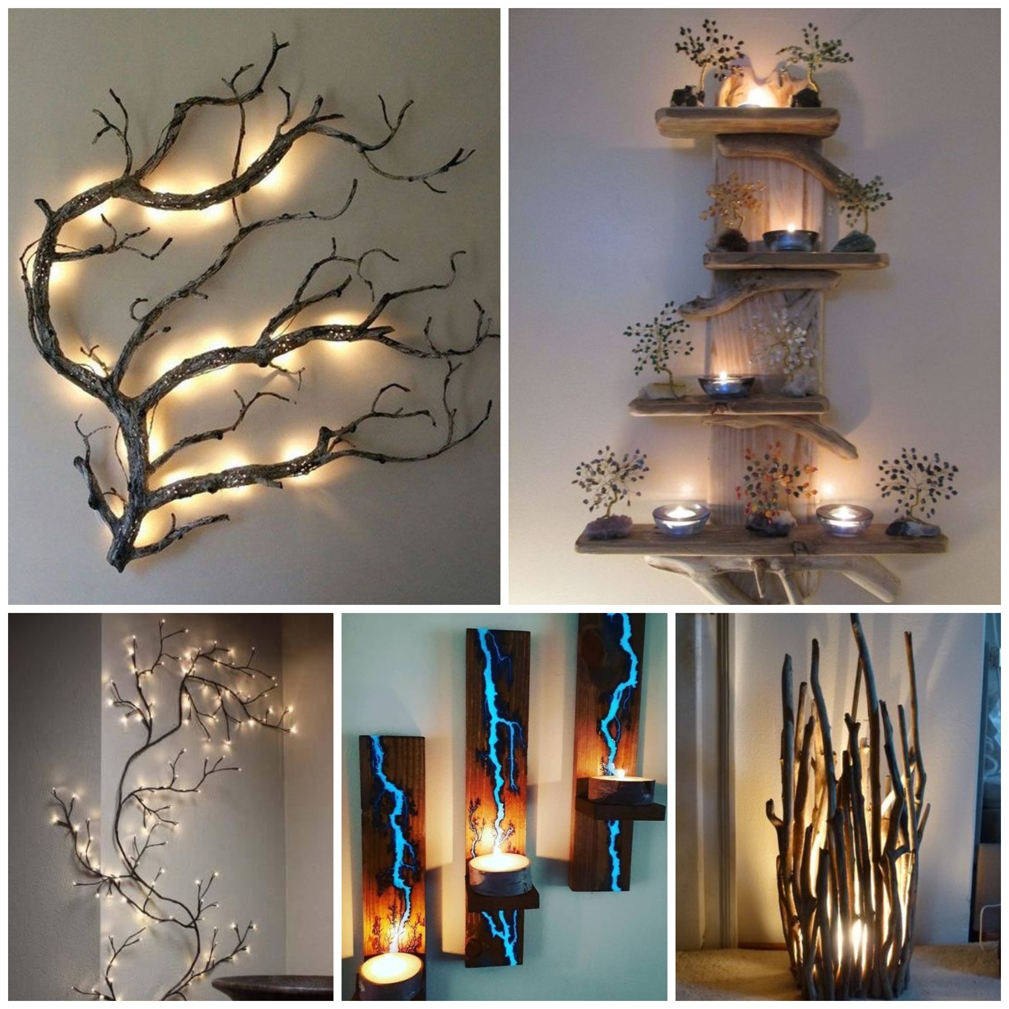 Cool and Creative Wooden Wall Lamps