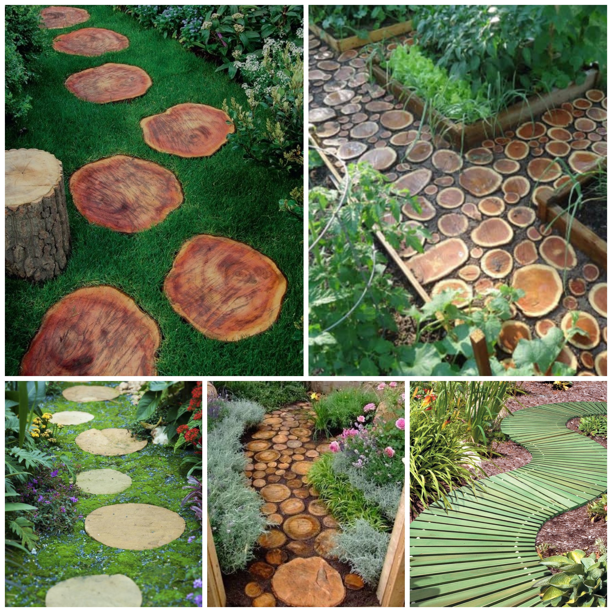 Cozy Wooden Garden Path Ideas