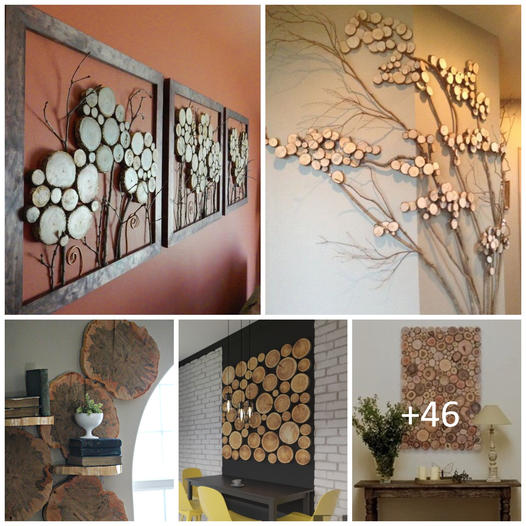 Wood slice projects and decorations