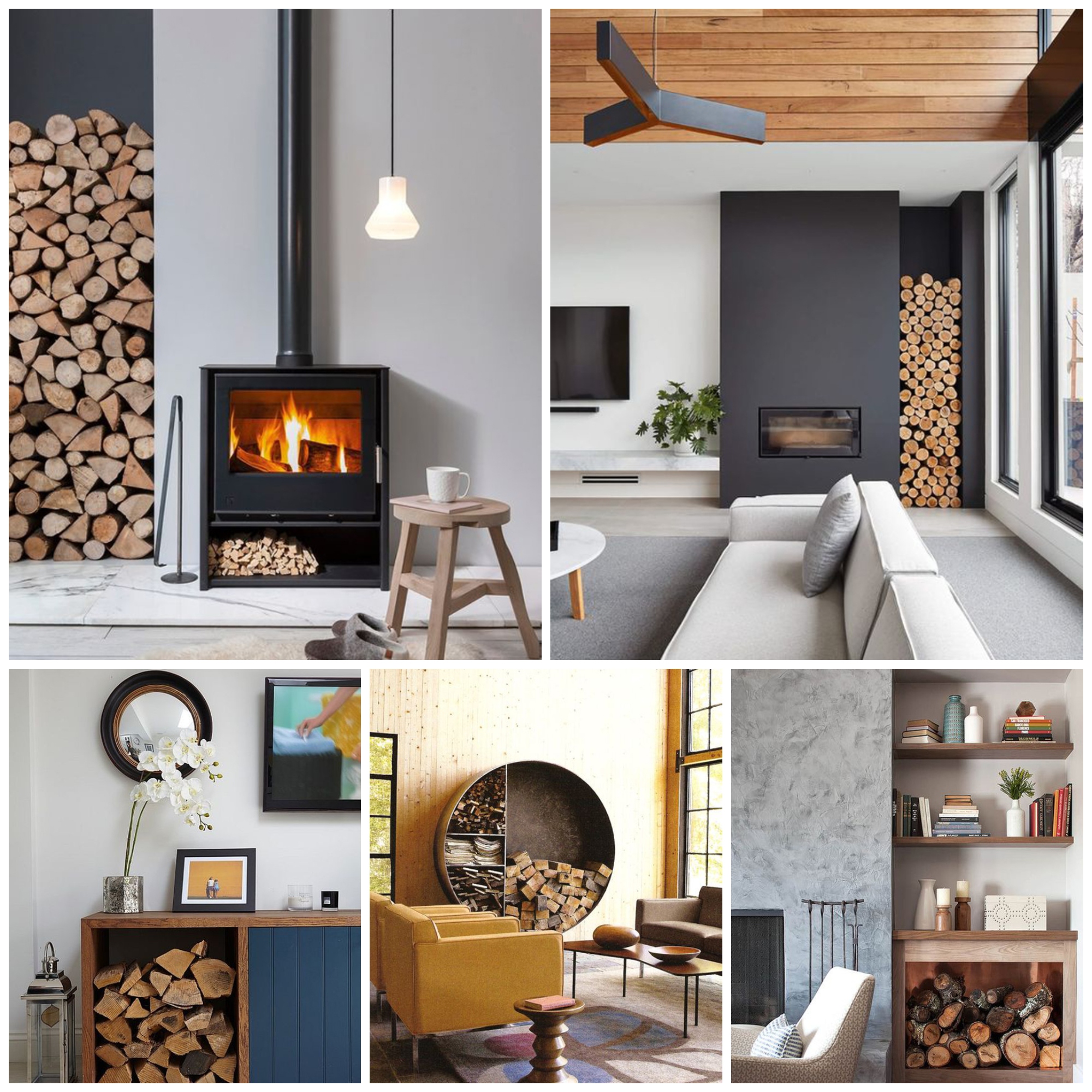 Creative Ways To Store Firewood Into Your Interior