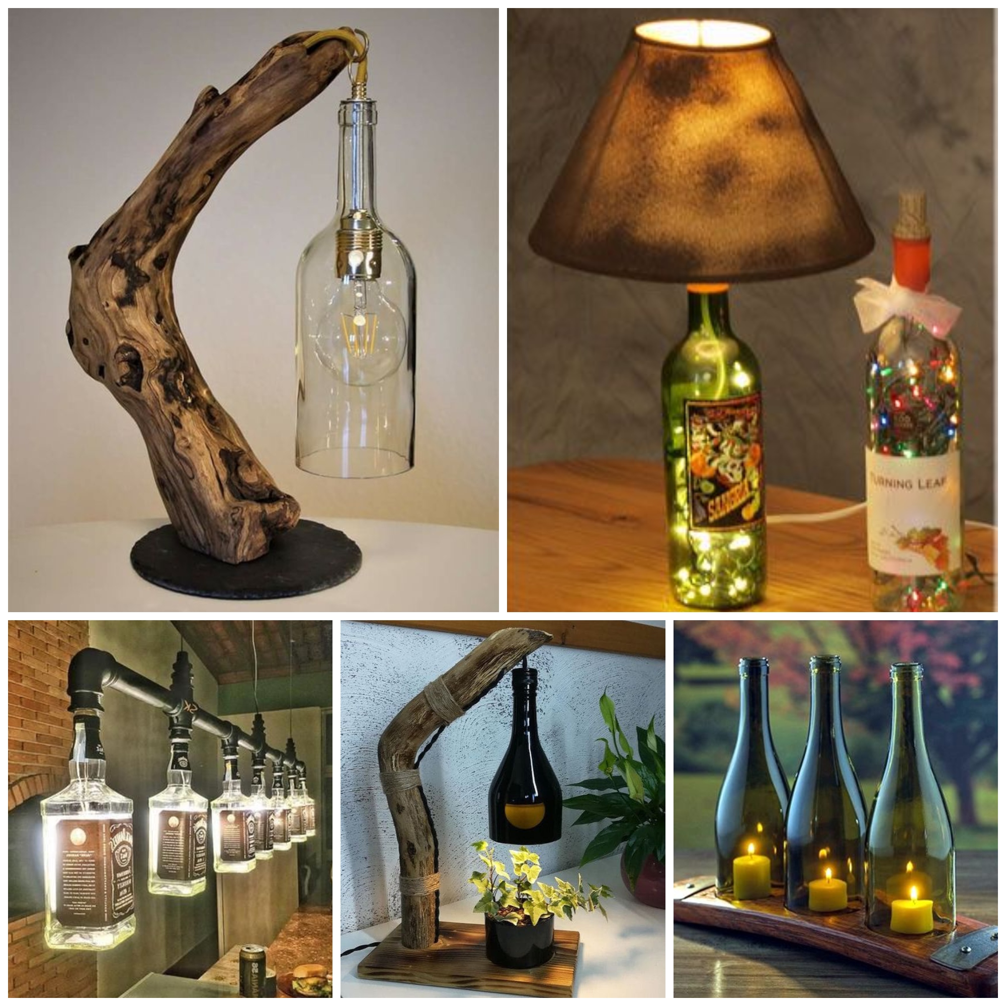 DIY Bottle Lamps Decor Ideas That Will Add Uniqueness To Your Home