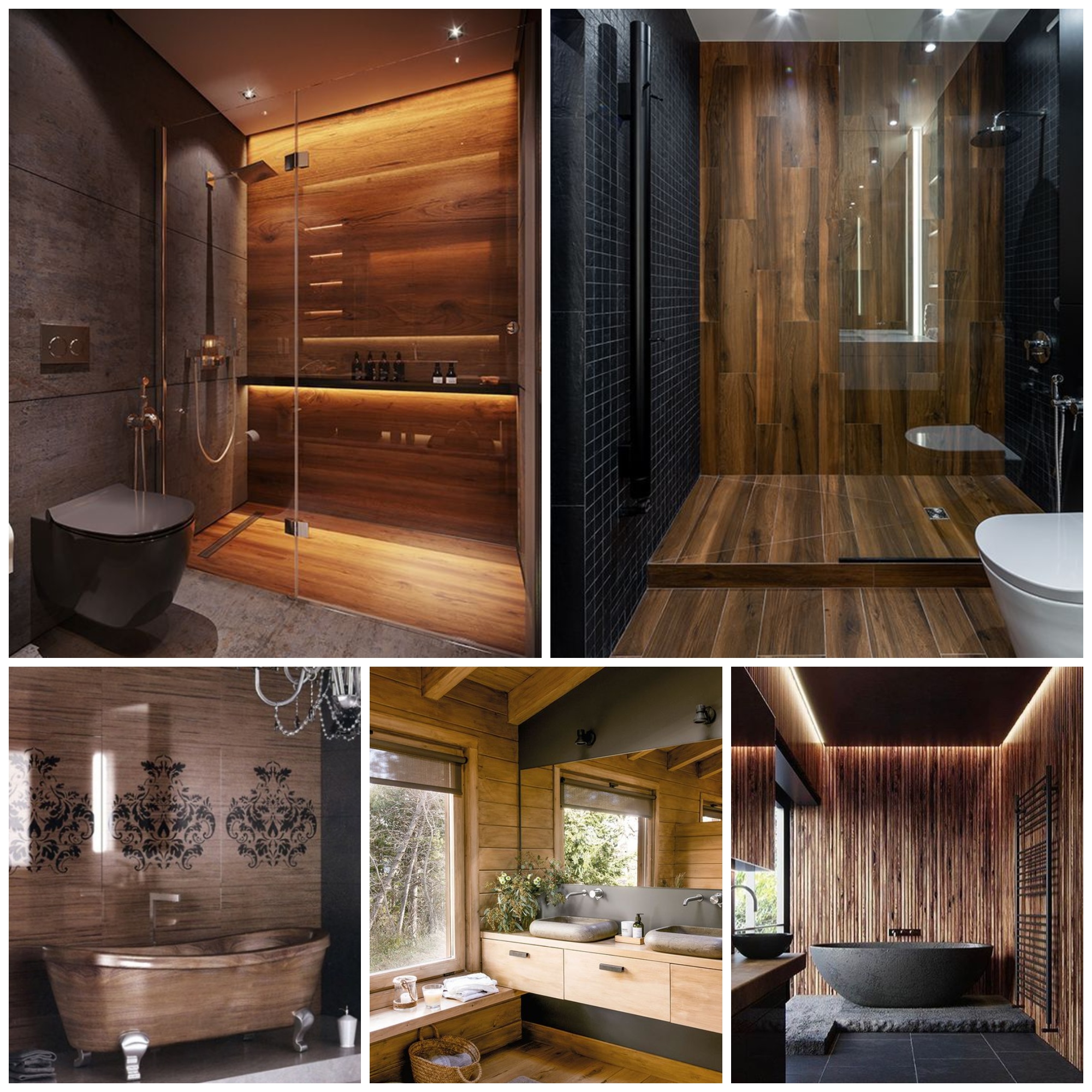 Trendy Wood Look Tile Ideas For Bathrooms
