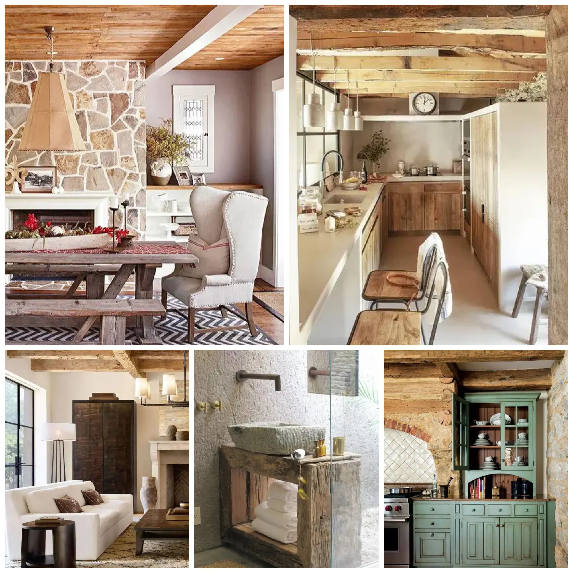 Cozy Rough Wood Home Decor Ideas