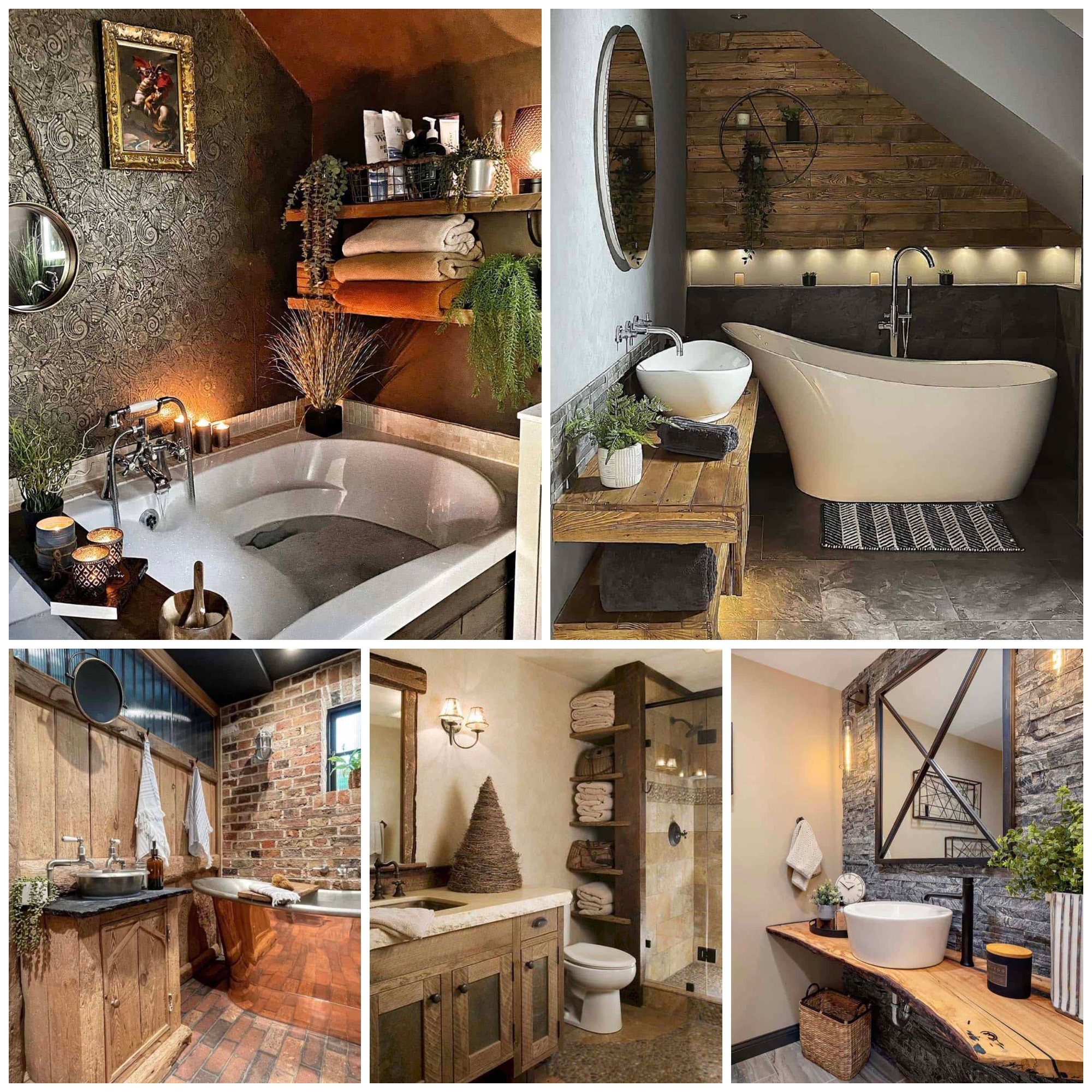 Great Rustic Bathroom Designs