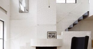 Scandinavian Loft With White Brick Walls