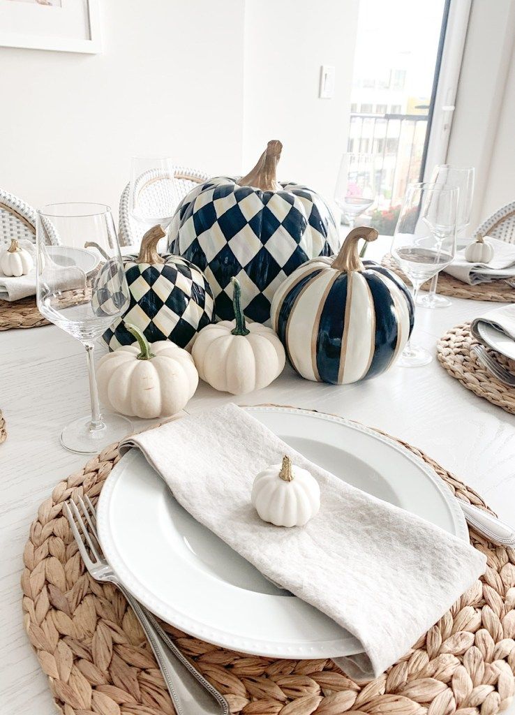 Black And White Thanksgiving Decor Elegant Monochrome Thanksgiving Decor Ideas