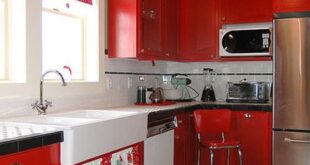 Modern Kitchen Designs Red And White