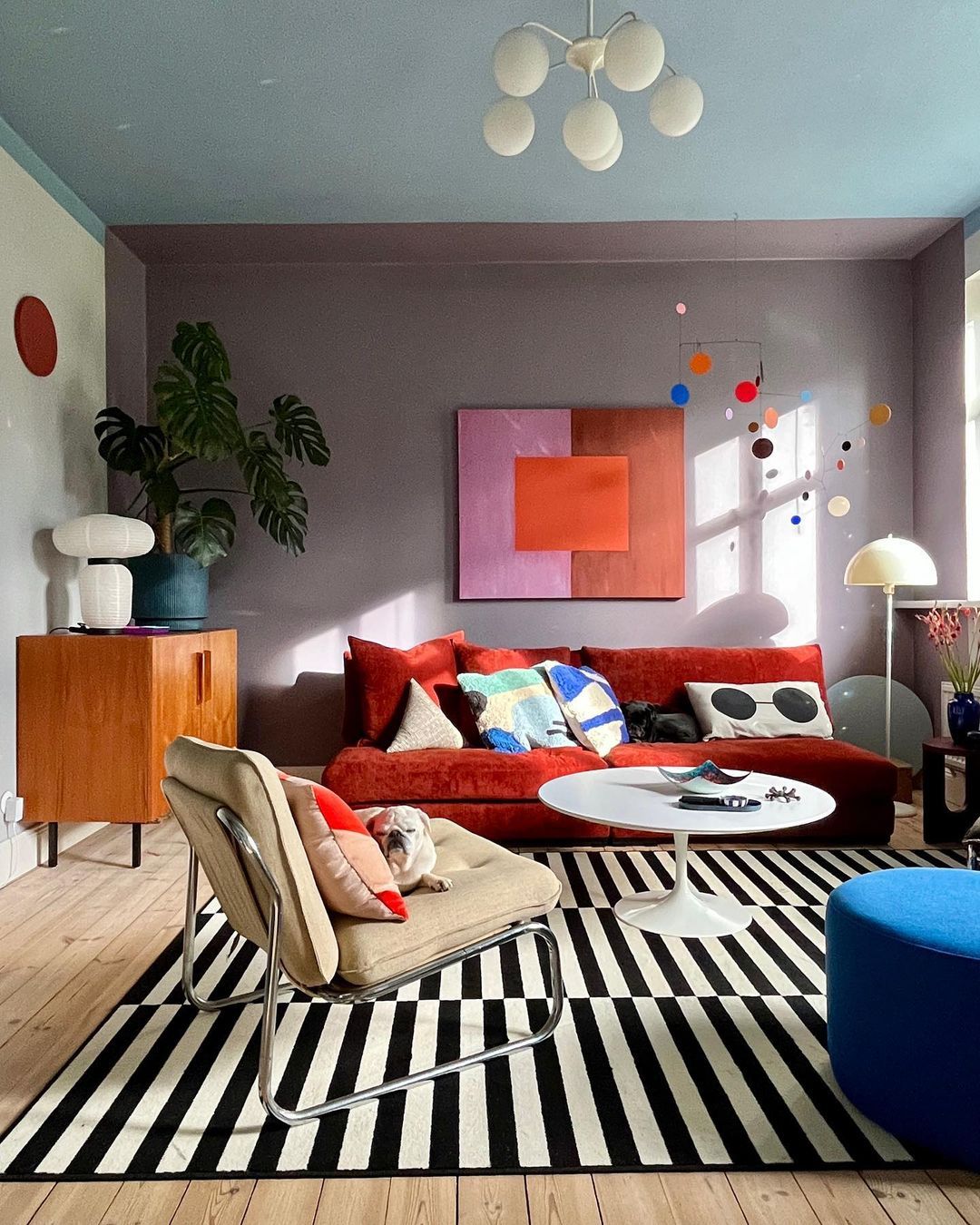 A Vibrant and Textured Apartment