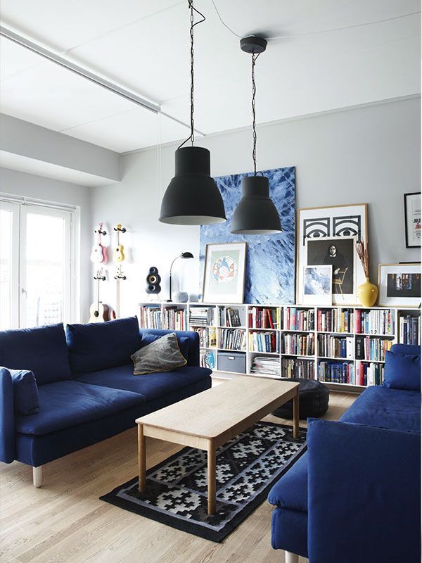 Apartment Blue Touches Sophisticated and Modern Apartment Decor in Shades of Blue