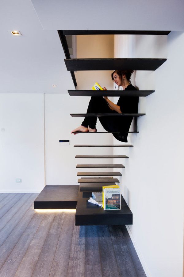 Apartment Floating Stairs Modern Design for Staircases in Homes
