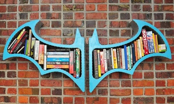 Batman Bat Shaped Bookshelf Innovative Bat-Themed Book Storage Solution for Superhero Fans